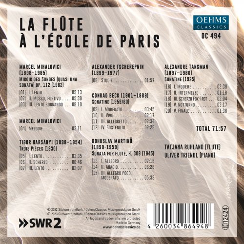 Tatjana Ruhland, Oliver Triendl - La Flute à L´Ècole de Paris (2023) [Hi-Res]