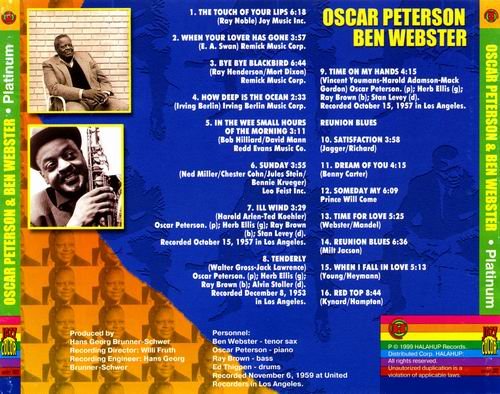 Oscar Peterson & Ben Webster - Platinum (2000)