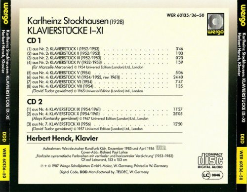 Herbert Henck - Stockhausen: Klavierstücke I-XI (1987)