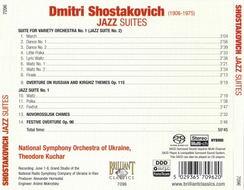 Theodore Kuchar - Shostakovich: Jazz Suites (2006) [SACD]