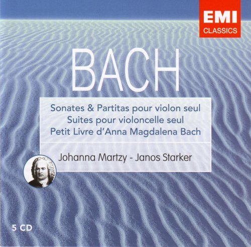 Johanna Martzy, Janos Starker - Bach: Sonates & Partitas Pour Violon Seul, Suites Pour Violoncelle Seul, Petit Livre D'Anna-Magdalena Bach (1996) [5CD Box Set]