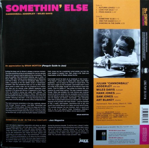 Cannonball Adderley, Miles Davis - Somethin' Else (2020) LP