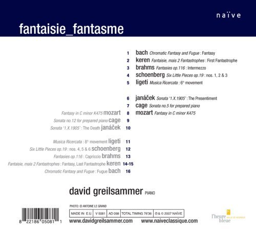 David Greilsammer - Fantaisie Fantasme (2007)
