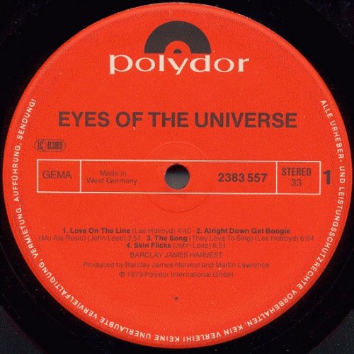 Barclay James Harvest - Eyes Of The Universe (1979) LP