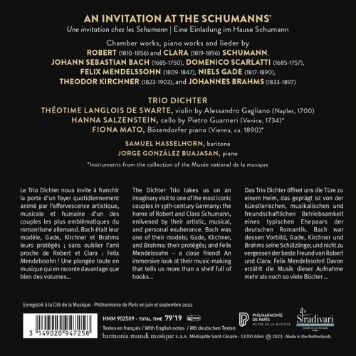 Trio Dichter, Théotime Langlois de Swarte, Hanna Salzenstein, Fiona Mato - An Invitation at the Schumanns' (2023) [Hi-Res]