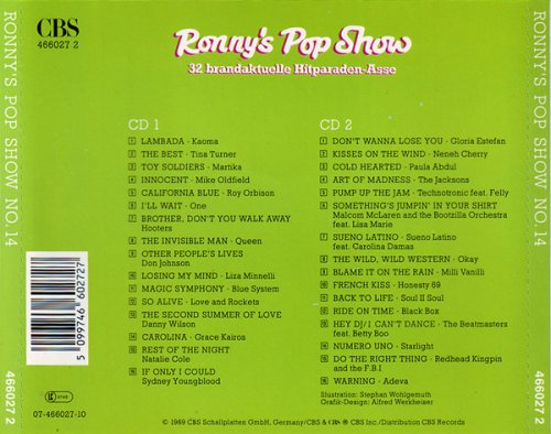 VA - Ronny's Pop Show 14: 32 Brandaktuelle Hitparaden-Asse (1989)