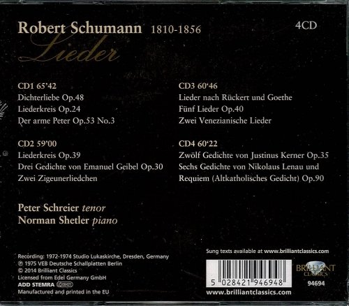 Peter Schreier - Schumann: Lieder (2014)