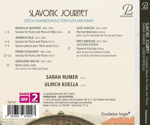 Sarah Rumer, Ulrich Koella - Slavonic Journey: Czech music for flute and piano (2023) [Hi-Res]