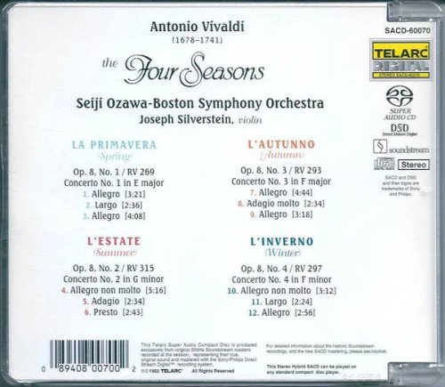 Seiji Ozawa, Joseph Silverstein - Vivaldi: The Four Seasons (1982) [2002 SACD]