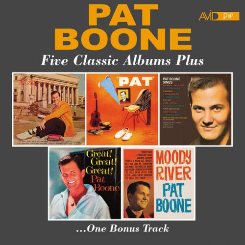 Pat Boone - Five Classic Albums Plus (Pat Boone / Pat / Pat Boone Sings / Great!, Great!, Great! / Moody River) (Digitally Remastered) (2021)
