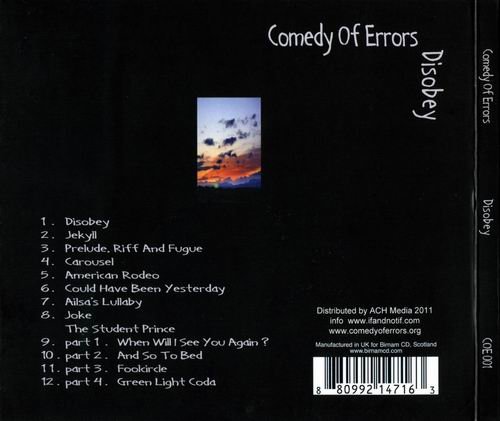 Comedy Of Errors - Disobey (2011)