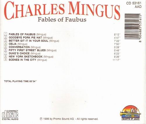 Charles Mingus - Fables of Faubus (1996)