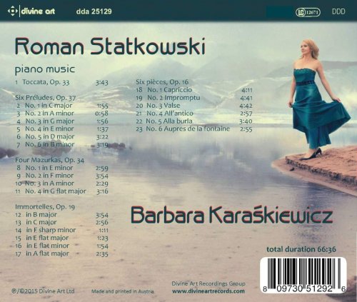 Barbara Karaśkiewicz - Statkowski: Piano Music (2015)