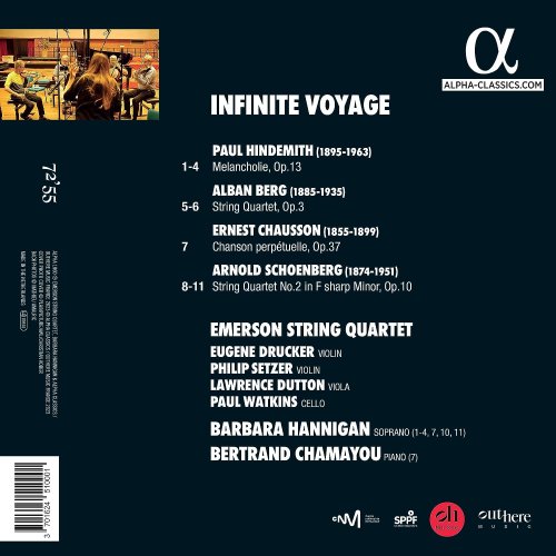 Emerson String Quartet, Barbara Hannigan, Bertrand Chamayou - Infinite Voyage (2023) [Hi-Res]