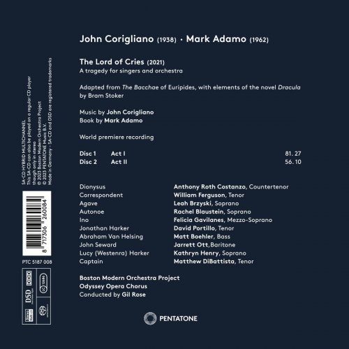 Anthony Roth Costanzo, Boston Modern Orchestra Project, Gil Rose - John Corigliano: The Lord of Cries (2023) [Hi-Res]