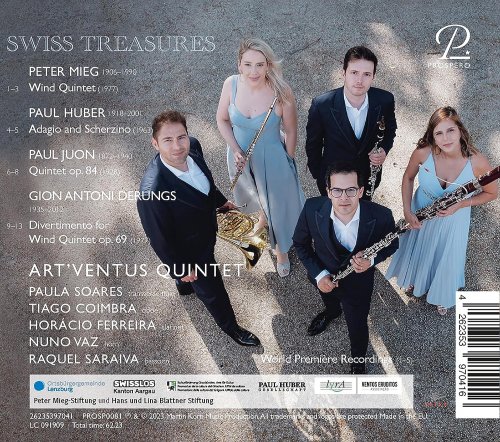 Art'Ventus Quintet - Swiss Treausres. Chamber Music for Wind Quintet (2023) [Hi-Res]