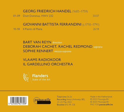 Deborah Cachet, Sophie Rennert, Rachel Redmond - Handel: Dixit Dominus - Ferrandini: Il pianto di Maria (2023) [Hi-Res]