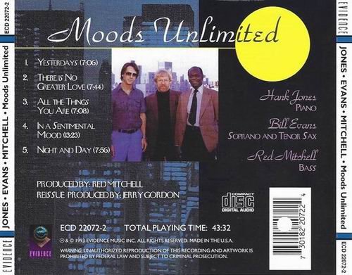 Hank Jones, Bill Evans, Red Mitchell - Moods Unlimited (1993)