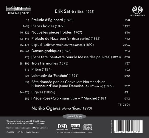 Noriko Ogawa - Erik Satie: Piano Music, Vol.5 (2022) [SACD]