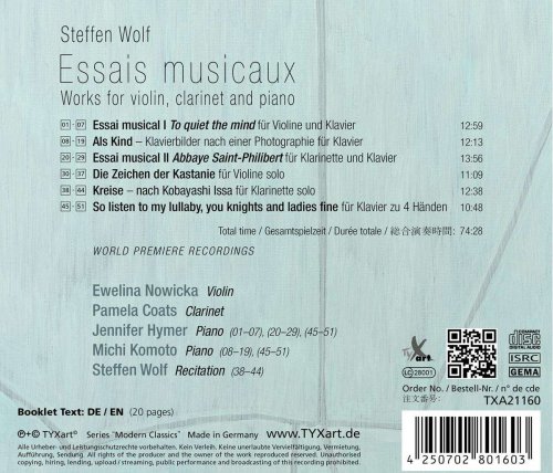 Ewelina Nowicka, Jennifer Hymer, Michi Komoto, Pamela Coats, Steffen Wolf - Steffen Wolf: Essais musicaux (2023) [Hi-Res]