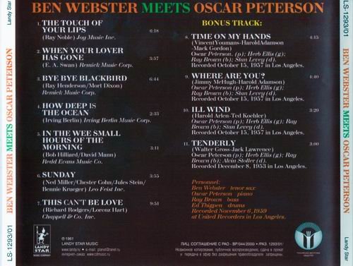 Ben Webster - Ben Webster Meets Oscar Peterson (1959)