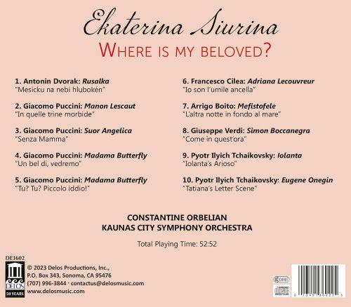 Ekaterina Siurina, Constantine Orbelian, Kaunas City Symphony Orchestra - Where is my beloved? (2023) [Hi-Res]