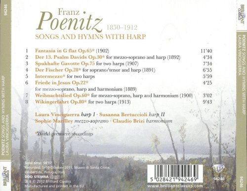 Laura Vinciguerra, Susanna Bertuccioli, Sophie Marilley, Claudio Brizi - Franz Poenitz: Songs and Hymns with Harp (2012) CD-Rip