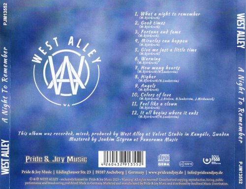West Alley - What A Night To Remember (2023) CD-Rip