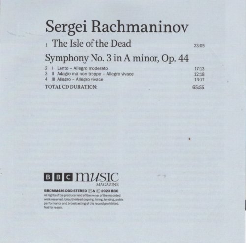 John Storgards - Rachmaninov: The Isle of the Dead, Symphony no.3 (2023) [BBC Music Magazine]