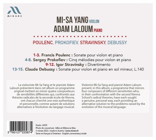 Mi-Sa Yang, Adam Laloum - Poulenc, Prokofiev, Stravinsky, Debussy (2023) [Hi-Res]