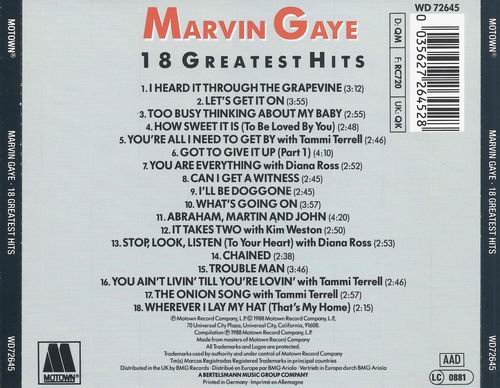 Marvin Gaye - 18 Greatest Hits (1988)