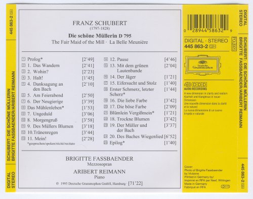 Brigitte Fassbaender, Aribert Reimann - Schubert: Die schone Mullerin (1995)