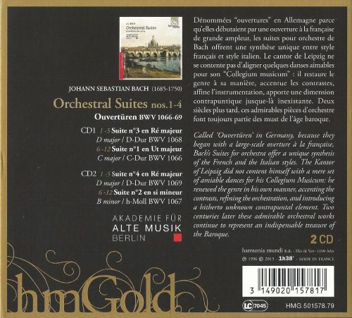 Akademie für Alte Musik Berlin - J.S. Bach: Orchestral Suites (2013) CD-Rip