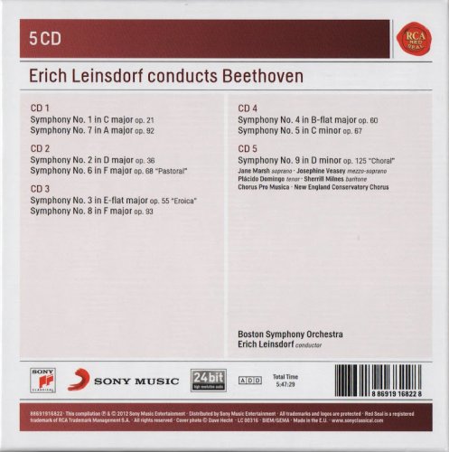 Erich Leinsdorf - Beethoven: The Symphonies Nos. 1-9 (2012) CD-Rip