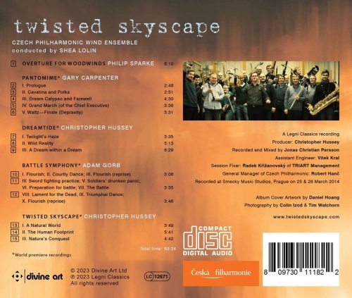 Czech Philharmonic Wind Ensemble, Shea Lolin - Twisted Skyscape (2023) [Hi-Res]