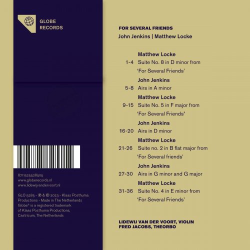 Fred Jacobs, Lidewij van der Voort - For Several Friends - Music by Locke and Jenkins (2023) [Hi-Res]
