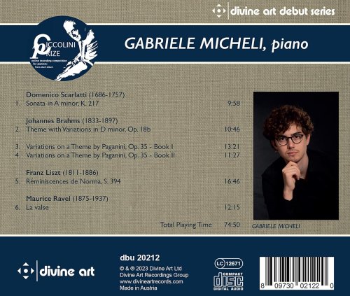 Gabriele Micheli - Ciccolini Prizewinner Recital (2023) [Hi-Res]