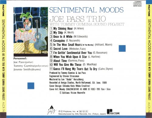 Joe Pass Trio & Tommy Gumina Sound Project - Sentimental Moods (1990)