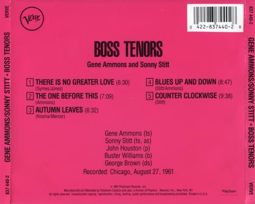 Gene Ammons & Sonny Stitt - Boss Tenors (1961)