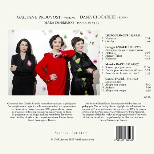 Gaëtane Prouvost, Dana Ciocarlie - Fauré, Ravel, Enesco & Boulanger (2023) [Hi-Res]