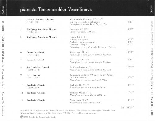 Temenuschka Vesselinova - Rifiorir D'Antichi Suoni / Museo Del Pianoforte Antico (2003)