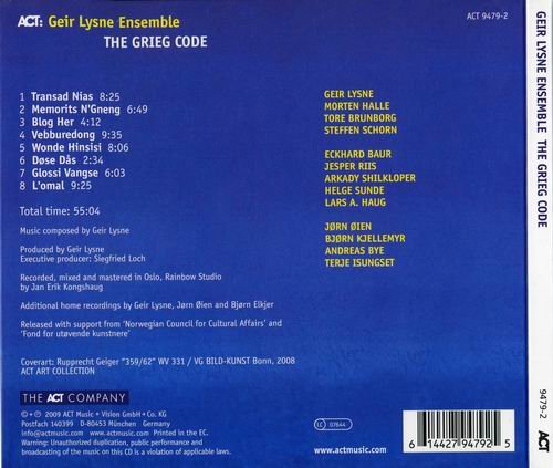 Geir Lysne Ensemble - The Grieg Code (2009)