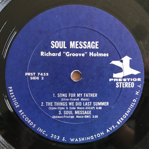 Richard "Groove" Holmes - Soul Message (1965) LP