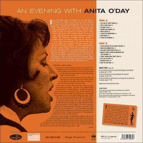 Anita O'Day - An Evening With Anita O'Day' (2023) LP