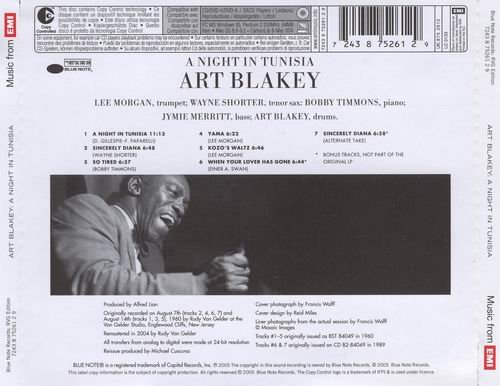 Art Blakey & The Jazz Messengers - A Night In Tunisia (1961) {RVG Edition}