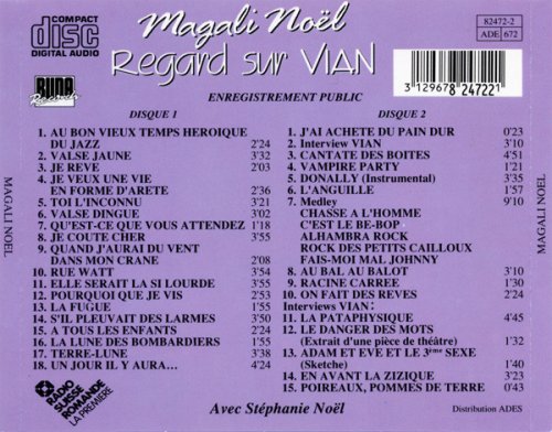 Magali Noël, Boris Vian - Regard sur Vian (1989)
