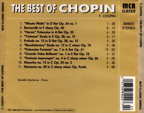 Danielle Dechenne - Chopin: The Best of Chopin (1988)