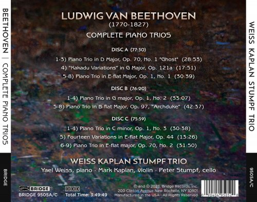 Weiss Kaplan Stumpf Trio - Beethoven: Complete Piano Trios (2023) [Hi-Res]