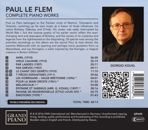 Giorgio Koukl - Le Flem: Complete Piano Works (2016) [Hi-Res]