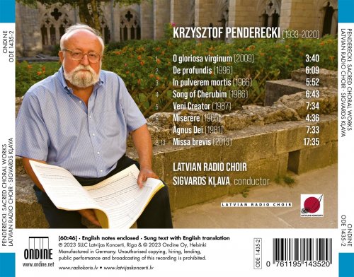 Latvian Radio Choir, Sigvards Klava - Penderecki: Sacred Choral Works (2023) [Hi-Res]